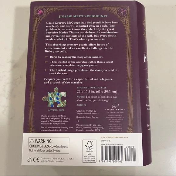 NWT - Murder Most Puzzling Puzzle - 500 Pieces - Picture 5 of 6